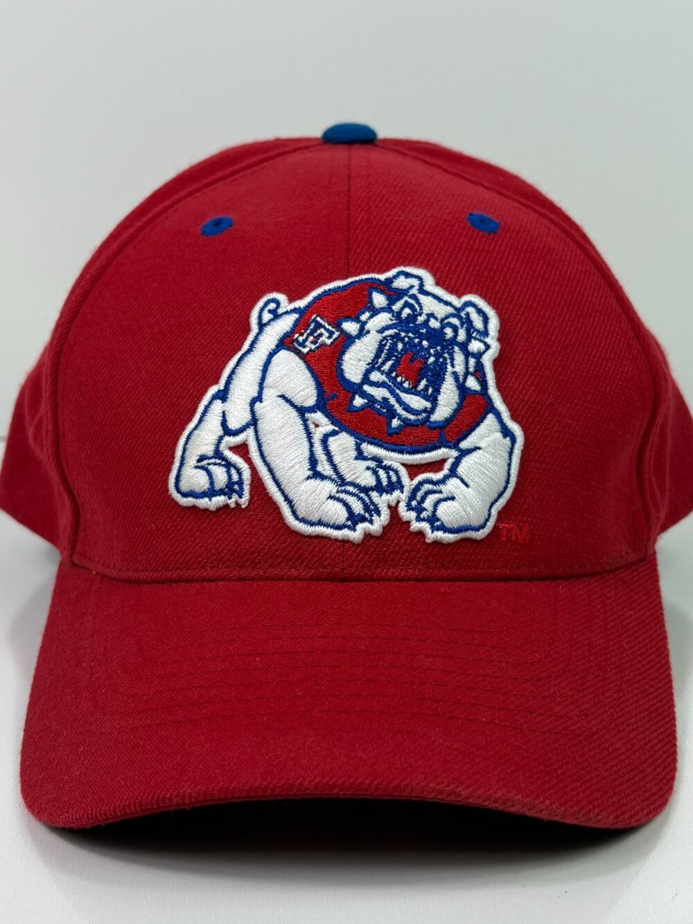 Vintage Fresno State Bulldogs Top of the World Mens 7 5/8 Red Hat Baseball Cap